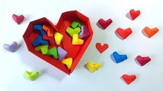 Como hacer corazoncitos de papel ¡facil origami  How to Make Paper Hearts [upl. by Cresa]