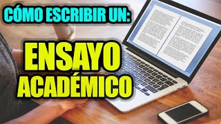 CÓMO HACER UN ENSAYO [upl. by Ahsitan]