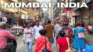 Walking Streets of Mumbai India Walking Tour 4K HDR [upl. by Hilliard76]