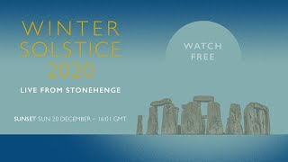 Sunset  Winter Solstice 2020 LIVE from Stonehenge [upl. by Aisyla]