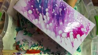 Acrylic Fluid Painting How to Do a Dirty Pour [upl. by Rramahs]