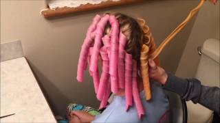 Spiral Hair Curlers Tutorial  Tangled Trends [upl. by Tatianas442]