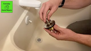 HOW TO REMOVE AND REPLACE A TUB DRAIN [upl. by Anirehtak]