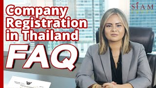 Company Registration in Thailand FAQ  Siam Legal [upl. by Benito]