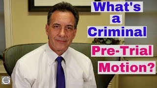 Introduction to Pretrial Motions in Criminal Defense Cases [upl. by Conrad]