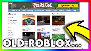 How To See the OLD ROBLOX Website 2004today [upl. by Ytsanyd978]