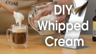 DIY whipped cream in 60 seconds [upl. by Semyaj]