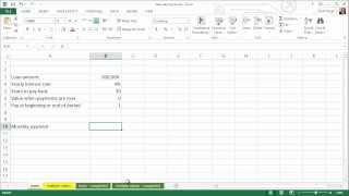 Spreadsheets for Finance How to Calculate Loan Payments [upl. by Erick]