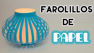 CÓMO HACER FAROLILLOS DE PAPEL ✅ Fácil ✅ [upl. by Pepito245]