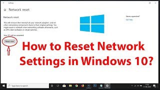 How to Reset Network Settings in Windows 10 [upl. by Noraed]