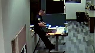 WATCH Officer collapses while packing up drug evidence laced with fentanyl [upl. by Nitnilc519]