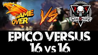 ¡ÉPICO VERSUS 16 VS 16 GAME OVER VS RE4LG4LIFE FreeFire [upl. by Tychonn]