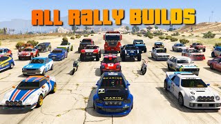 GTA V which is the fastest Rally Vehicle  All rally builds [upl. by Bunni252]