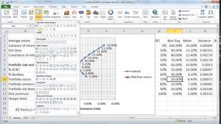 capital market line and sharpe ratio in excel [upl. by Eddra]