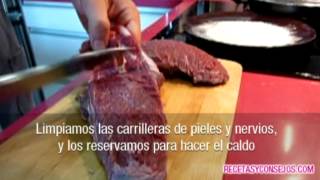 Receta carrilleras con vino tinto [upl. by Mycah791]