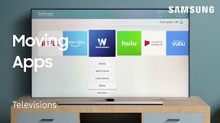 How to move and rearrange Apps on your TV  Samsung US [upl. by Leandro]