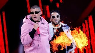 Bad Bunny Ft El Alfa La romana  Viña del Mar 2019 [upl. by Shep]