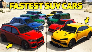 GTA 5 Online  Best Fully Upgraded SUV Cars  Fastest SUV Cars in GTA Online [upl. by Euqitsym668]