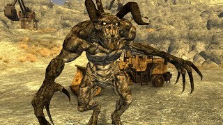 Fallout New Vegas  Deathclaw Alpha Male STRONGEST CREATURE IN THE GAME [upl. by Acissev845]