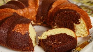 Marble Cake Recipe Demonstration  Joyofbakingcom [upl. by Eimarej]