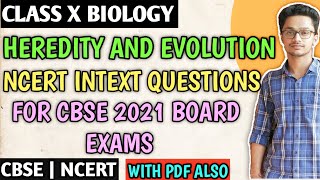 Full Ncert Intext Questions Heredity and Evolution Class 10 Science [upl. by Noitsuj]