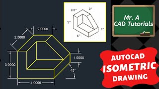 Oblique Drawings AutoCAD Tutorial [upl. by Rovit544]