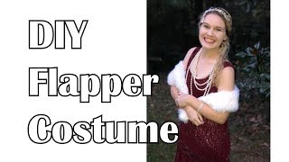 DIY Super Easy 1920s Flapper Dress Costume II DUCKINYELLOW [upl. by Manella]