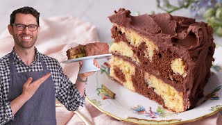 Easy Marble Cake Recipe  Preppy Kitchen [upl. by Malynda]