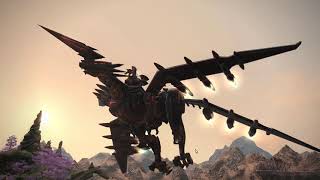 FFXIV Landerwaffe Mount  Mecha Dragon Mount [upl. by Ecirp]