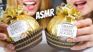 ASMR GIANT FERRERO ROCHER CHOCOLATE EATING SOUNDS MUKBANG [upl. by Otrebtuc33]