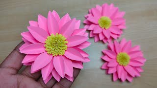 Easy Paper Flowers  kagojer ful banano  Paper craft [upl. by Stormy]