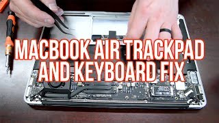 MacBook Air Trackpad and Keyboard Fix Flex Cable Replacement [upl. by Geier]