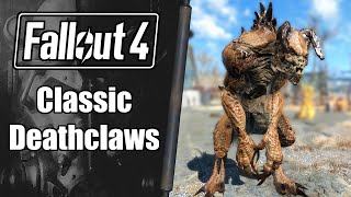 Fallout 4 Mod Review Classic Deathclaws [upl. by Aniroz]