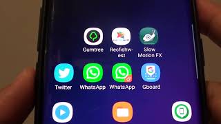 Samsung Galaxy S9  S9 How to Install Dual Whatsapp With Two Accounts [upl. by Nalyorf]