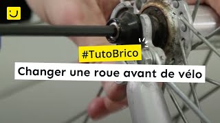 Changer une roue avant de vélo [upl. by Eibmab222]