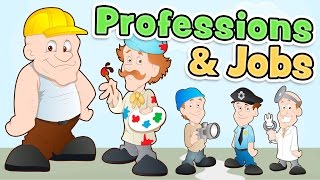 Professions and jobs in ENGLISH for kids [upl. by Norted]