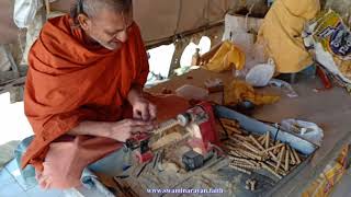 Making Tulsi MalaJapamala Rosary मेकिंग तुलसी माला [upl. by Maya54]