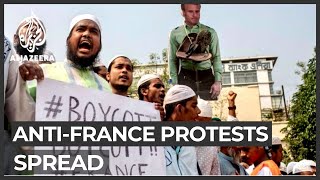 AntiFrance protests spread globally [upl. by Emerej870]