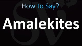 How to Pronounce Amalekites BIBLE [upl. by Adyahs]