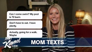 Celebrities Read Texts from Their Moms 3 [upl. by Okemak917]