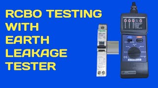 RCBO Connection  Trip Testing with Earth Leakage Tester [upl. by Barger803]