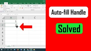 How to solve quotdrag to fill not workingquot or enable fill handle and cell drag amp drop in excel [upl. by Thad703]