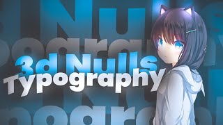 3d Typography Alight Motion Tutorial Using Null Object 「AMV Edit Tutorial」 [upl. by Anifad]