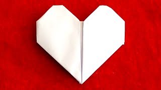 COMO HACER UN CORAZON DE PAPEL  How to make a paper heart [upl. by Notgnihsaw248]