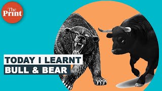 What do bull and bear mean in the stock market [upl. by Ellehcsor]