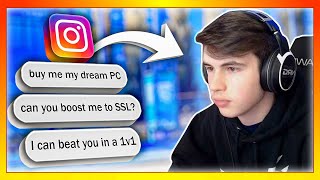 I said YES to every Instagram DM for 24 hours Rocket League [upl. by Lytsirk993]