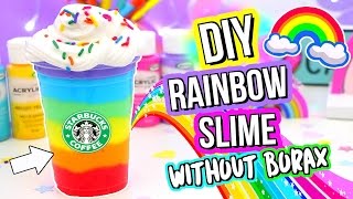 DIY SLIME DIY BEST Rainbow Slime Recipe How To Make Slime [upl. by Einneg]