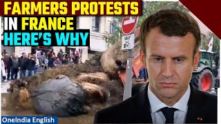 Farmers Roar Against Government Agriculture Policy in Rural France  Oneindia News [upl. by Kahn482]