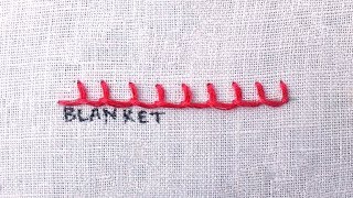 How to do a Blanket Stitch [upl. by Maryrose]