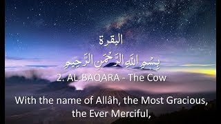 Surah 2  AlBaqarah 🔊 ARABIC Recitation with English Subtitles Nature Backgrounds [upl. by Surtemed]